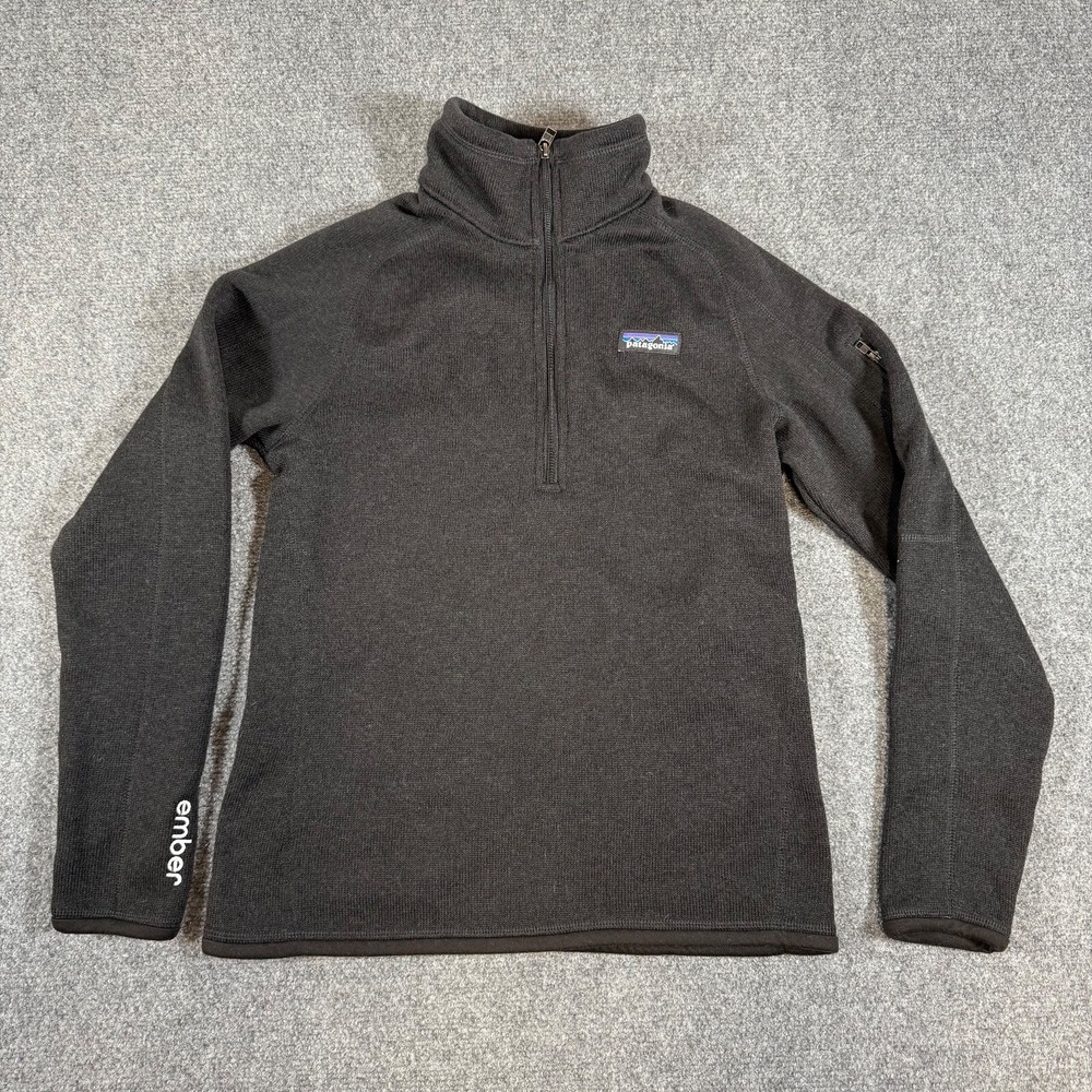 Patagonia Better Sweater Jacket Women Small Black‎ Fleece Full Zip Activewear